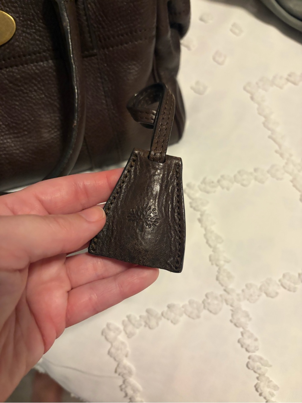 Small Mulberry Bayswater Satchel in Brown Leather - Picture 11 of 13